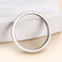 Louily Channel Set Curved Half Wedding Band In Sterling Silver - louilyjewelry