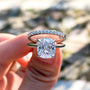 Louily Classic 3.0 Carat Cushion Cut Bridal Set In Sterling Silver - louilyjewelry