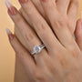 Louily Classic 3.0 Carat Cushion Cut Bridal Set In Sterling Silver - louilyjewelry