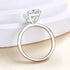Louily Classic Yellow Gold Emerald Cut Solitaire Engagement Ring - louilyjewelry