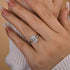Louily Classic Yellow Gold Emerald Cut Solitaire Engagement Ring - louilyjewelry