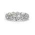 Louily Classic Eternity Round Cut Women's Wedding Band In Sterling Silver - louilyjewelry