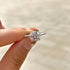 Louily Classic Round Cut Engagement Ring For Women In Sterling Silver - louilyjewelry