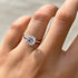 Louily Classic Round Cut Engagement Ring For Women In Sterling Silver - louilyjewelry