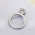 Louily Classic Round Cut Engagement Ring For Women In Sterling Silver - louilyjewelry