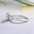 Louily Classic Round Cut Engagement Ring For Women In Sterling Silver - louilyjewelry