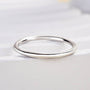 Louily Simple Wedding Band For Women In Sterling Silver - louilyjewelry
