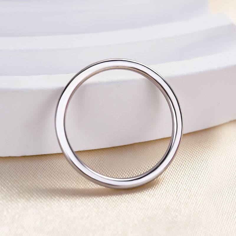 Louily Simple Wedding Band For Women In Sterling Silver - louilyjewelry