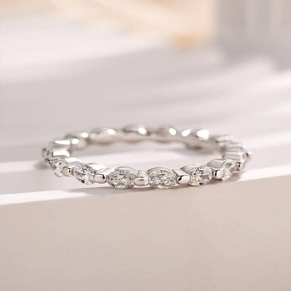 Louily Desirable Oval Cut 3PC Wedding Ring Set