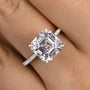 Louily Elegant Asscher Cut Women's Engagement Ring In Sterling Silver - louilyjewelry