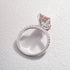 Louily Elegant Emerald Cut Morganite Pink Women's Engagement Ring In Sterling Silver - louilyjewelry