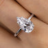 Louily Classic Pear Cut Engagement Ring In Sterling Silver - louilyjewelry