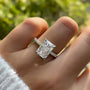 3.5Ct Elegant Radiant Cut Engagement Ring For Women In Sterling Silver - louilyjewelry