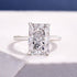 Louily Elegant Radiant Cut Engagement Ring In Sterling Silver - louilyjewelry