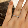 Louily Elegant Round Cut Eternity Wedding Band In Sterling Silver - louilyjewelry