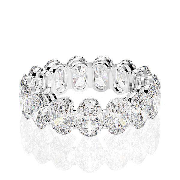 Louily Eternity Simulated Diamond Wedding Band for Women - louilyjewelry