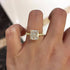 Louily Exclusive Cushion Cut Women's Engagement Ring In Sterling Silver - louilyjewelry
