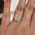 Louily Exclusive Cushion Cut Women's Engagement Ring In Sterling Silver - louilyjewelry