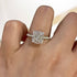Louily Exclusive Cushion Cut Women's Engagement Ring In Sterling Silver - louilyjewelry