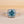 Louily Exclusive Halo Asscher Cut Light Aquamarine Blue Engagement Ring In Sterling Silver