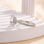 Louily Exclusive Oval Cut Simulated Diamond Engagement Ring In Sterling Silver - louilyjewelry