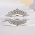 Louily Exclusive Round Cut Jacket Wedding Band For Women In Sterling Silver - louilyjewelry