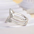 Louily Exclusive Round Cut Jacket Wedding Band For Women In Sterling Silver - louilyjewelry