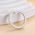 Louily Exclusive V-shaped Design Full Wedding Band - louilyjewelry
