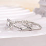 Louily Exquisite 2.0 Carat Cushion Cut Women's Wedding Ring Set In Sterling Silver - louilyjewelry