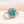 Louily Exquisite Halo Cushion Cut Cyan Blue Engagement Ring In Sterling Silver