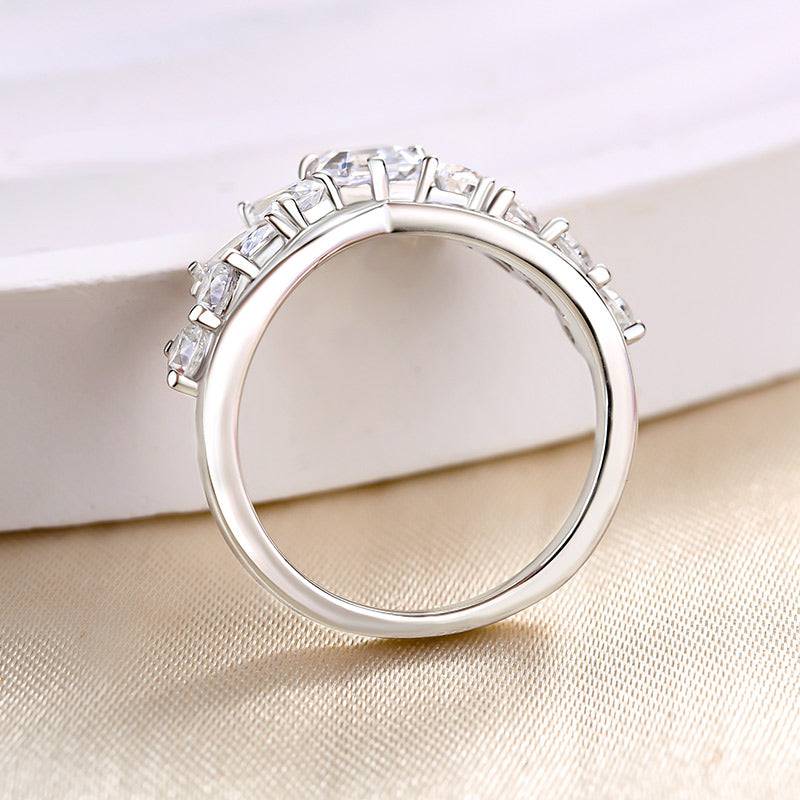 Louily Fashion Design Asscher Cut Wedding Band - louilyjewelry