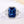 Louily Halo Blue Sapphire Cushion Cut Three Stone Engagement Ring In Sterling Silver