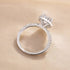 Louily Halo Pear Cut Engagement Ring In Sterling Silver - louilyjewelry