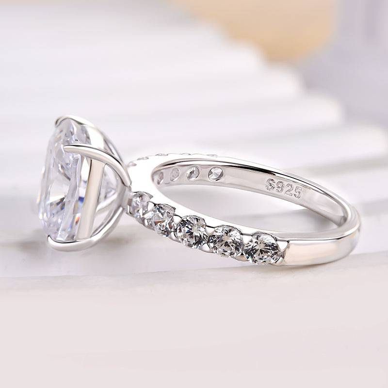 Louily Honorable Cushion Cut Engagement Ring - louilyjewelry