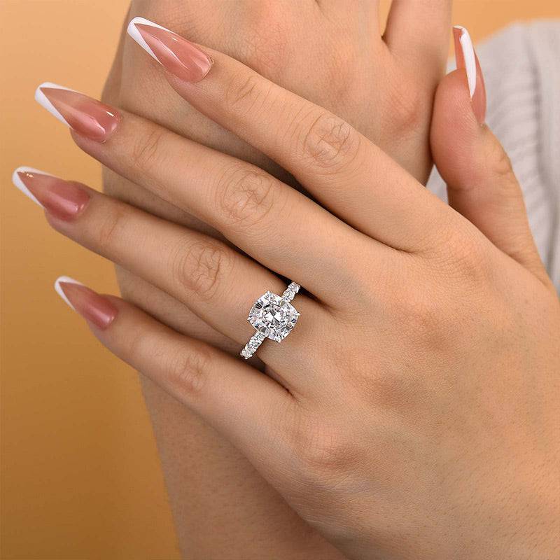 Louily Honorable Cushion Cut Engagement Ring - louilyjewelry