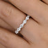Louily Lovely Round Cut Women's Wedding Band In Sterling Silver - louilyjewelry