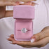 Louily Luxurious Crushed Ice Radiant Cut Three Stone Engagement Ring - louilyjewelry