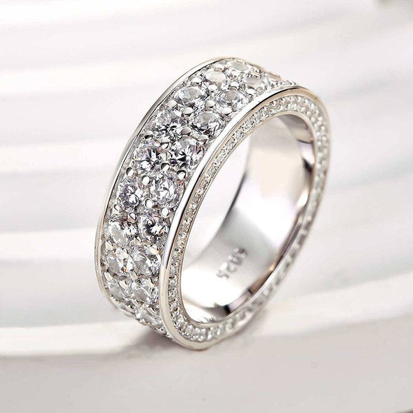 Louily Luxurious Pave Wedding Band