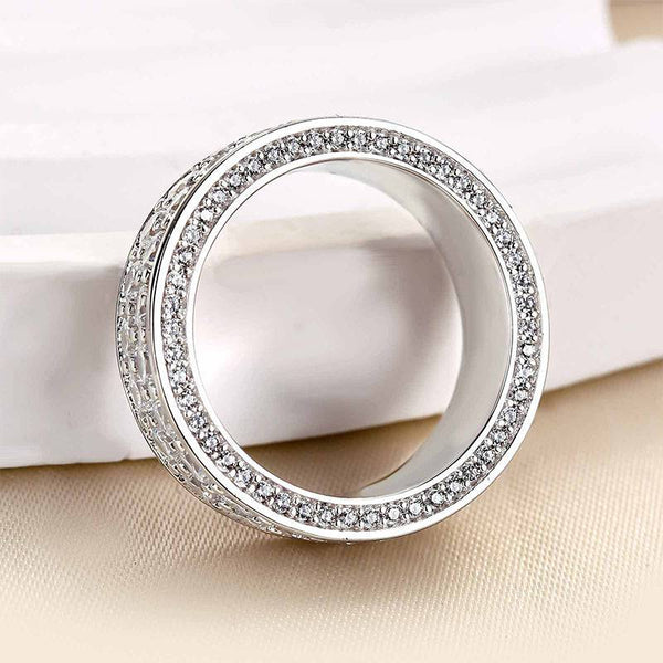 Louily Luxurious Pave Wedding Band