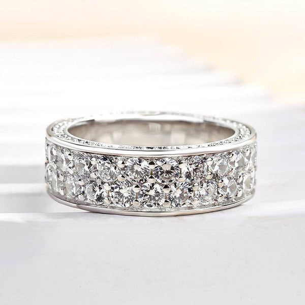 Louily Luxurious Pave Wedding Band