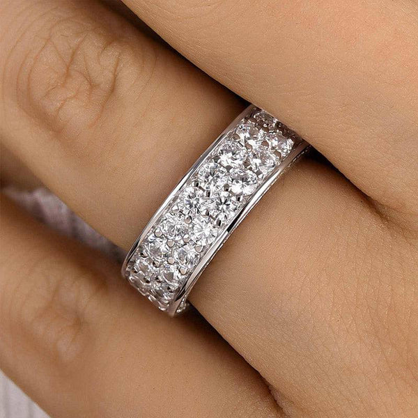 Louily Luxurious Pave Wedding Band