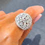 Louily Luxury Cluster Pave Wedding Band - louilyjewelry