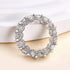 Full circle round cut eternity wedding band