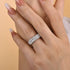 Louily Precious Halo Cushion Cut Wedding Band For Women In Sterling Silver - louilyjewelry