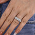Louily Precious Halo Cushion Cut Wedding Band For Women In Sterling Silver - louilyjewelry