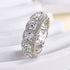 Louily Precious Halo Cushion Cut Wedding Band For Women In Sterling Silver - louilyjewelry