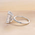 7.0Ct radiant engagement ring setting side profile
