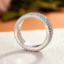 Louily Sparkle 3 Row Design Round Cut Wedding Band - louilyjewelry