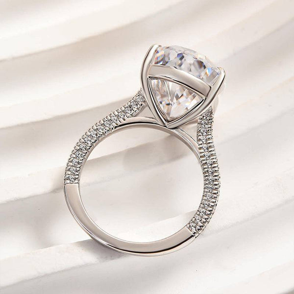 Louily Sparkle Crushed Ice Pear Cut Engagement Ring
