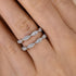 Louily Special Round Cut Jacket Wedding Band For Women In Sterling Silver - louilyjewelry